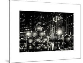 The Giant Christmas Ornaments on Sixth Avenue across from the Radio City Music Hall by Night-Philippe Hugonnard-Stretched Canvas