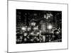 The Giant Christmas Ornaments on Sixth Avenue across from the Radio City Music Hall by Night-Philippe Hugonnard-Mounted Art Print