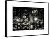 The Giant Christmas Ornaments on Sixth Avenue across from the Radio City Music Hall by Night-Philippe Hugonnard-Framed Stretched Canvas