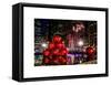 The Giant Christmas Ornaments on Sixth Avenue across from the Radio City Music Hall by Night-Philippe Hugonnard-Framed Stretched Canvas