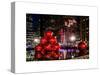 The Giant Christmas Ornaments on Sixth Avenue across from the Radio City Music Hall by Night-Philippe Hugonnard-Stretched Canvas