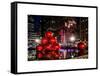 The Giant Christmas Ornaments on Sixth Avenue across from the Radio City Music Hall by Night-Philippe Hugonnard-Framed Stretched Canvas