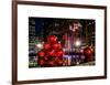 The Giant Christmas Ornaments on Sixth Avenue across from the Radio City Music Hall by Night-Philippe Hugonnard-Framed Art Print