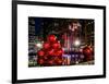 The Giant Christmas Ornaments on Sixth Avenue across from the Radio City Music Hall by Night-Philippe Hugonnard-Framed Art Print