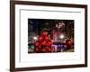 The Giant Christmas Ornaments on Sixth Avenue across from the Radio City Music Hall by Night-Philippe Hugonnard-Framed Art Print