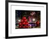 The Giant Christmas Ornaments on Sixth Avenue across from the Radio City Music Hall by Night-Philippe Hugonnard-Framed Art Print