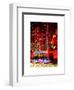 The Giant Christmas Ornaments on Sixth Avenue across from the Radio City Music Hall by Night-Philippe Hugonnard-Framed Art Print