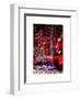 The Giant Christmas Ornaments on Sixth Avenue across from the Radio City Music Hall by Night-Philippe Hugonnard-Framed Art Print