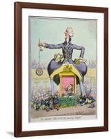 The Giant Factotum Amusing Himself, Published by Hannah Humphrey in 1797-James Gillray-Framed Giclee Print