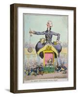 The Giant Factotum Amusing Himself, Published by Hannah Humphrey in 1797-James Gillray-Framed Giclee Print