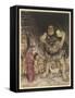 The Giant Galligantua-Arthur Rackham-Framed Stretched Canvas