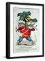 The Giant German Ogre, Caricature of Otto Von Bismarck-null-Framed Giclee Print