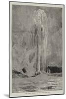 The Giant Geyser in Eruption, Upper Geyser Basin-null-Mounted Giclee Print