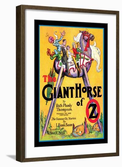 The Giant Horse of Oz-John R. Neill-Framed Art Print