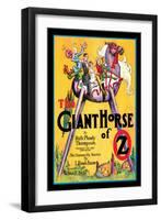 The Giant Horse of Oz-John R. Neill-Framed Art Print