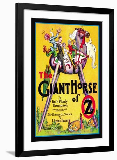 The Giant Horse of Oz-John R. Neill-Framed Art Print