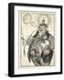 The Giant Michel and the Dwarf Wilhelm ('The Dwarf Thinks Himself Big Because He Can Spit a Long…-Edmund Joseph Sullivan-Framed Giclee Print