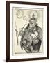 The Giant Michel and the Dwarf Wilhelm ('The Dwarf Thinks Himself Big Because He Can Spit a Long…-Edmund Joseph Sullivan-Framed Giclee Print