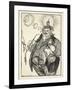 The Giant Michel and the Dwarf Wilhelm ('The Dwarf Thinks Himself Big Because He Can Spit a Long…-Edmund Joseph Sullivan-Framed Giclee Print