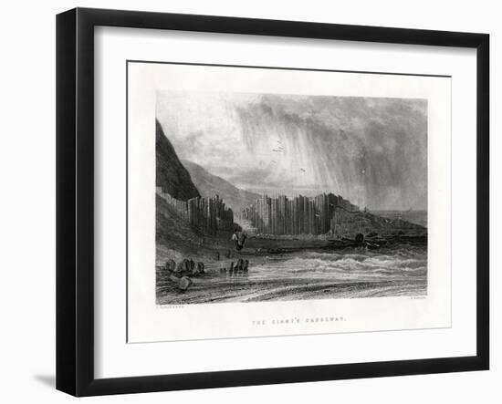 The Giant's Causeway, County Antrim, Northern Ireland, 1884-Edward Radclyffe-Framed Giclee Print