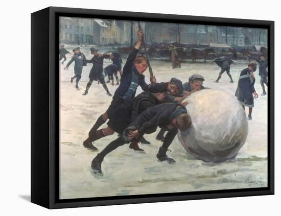 The Giant Snowball-Jean Mayne-Framed Stretched Canvas