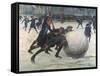 The Giant Snowball-Jean Mayne-Framed Stretched Canvas