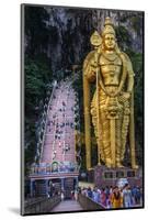 The Giant Statue to the Hindu Lord Murugan at the Entrance to the Batu Caves, Gomback, Selangor-Sean Cooper-Mounted Photographic Print