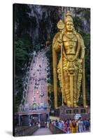 The Giant Statue to the Hindu Lord Murugan at the Entrance to the Batu Caves, Gomback, Selangor-Sean Cooper-Stretched Canvas