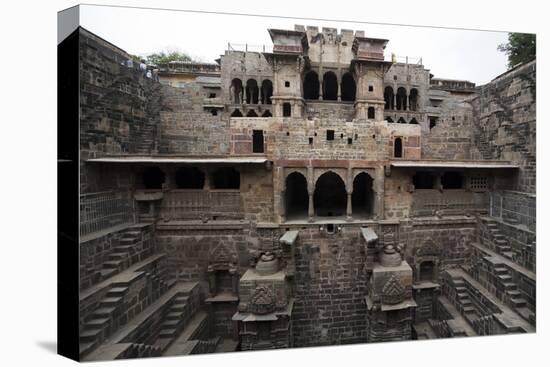 The Giant Step Well of Abhaneri in Rajasthan State in India-OSTILL-Stretched Canvas