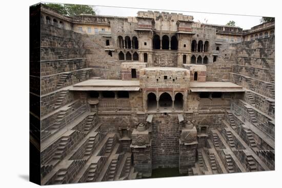 The Giant Step Well of Abhaneri in Rajasthan State in India-OSTILL-Stretched Canvas