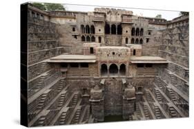 The Giant Step Well of Abhaneri in Rajasthan State in India-OSTILL-Stretched Canvas