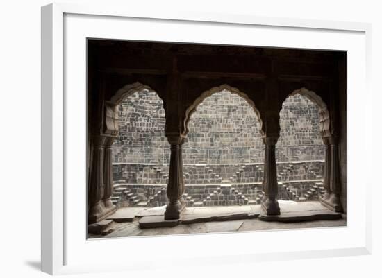 The Giant Step Well of Abhaneri in Rajasthan State in India-OSTILL-Framed Photographic Print