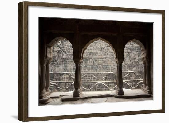 The Giant Step Well of Abhaneri in Rajasthan State in India-OSTILL-Framed Photographic Print