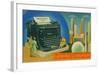 The Giant Underwood Master Typewriter and the New York World's Fair, 1939-null-Framed Giclee Print