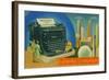 The Giant Underwood Master Typewriter and the New York World's Fair, 1939-null-Framed Giclee Print