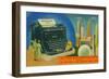 The Giant Underwood Master Typewriter and the New York World's Fair, 1939-null-Framed Giclee Print