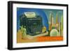 The Giant Underwood Master Typewriter and the New York World's Fair, 1939-null-Framed Giclee Print