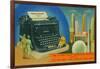 The Giant Underwood Master Typewriter and the New York World's Fair, 1939-null-Framed Giclee Print