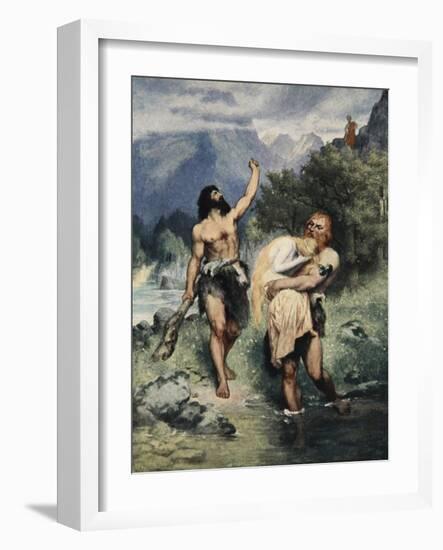 The Giants Bore Freia away, from 'The Stories of Wagner's Operas' by J. Walker McSpadden-Ferdinand Leeke-Framed Giclee Print