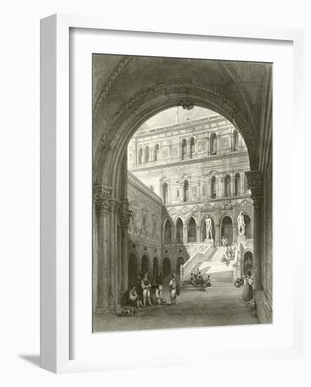 The Giants Stairs, Ducal Palace, Venice-William Leighton Leitch-Framed Giclee Print