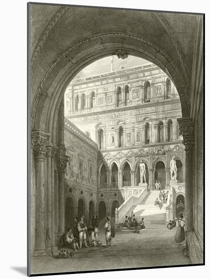 The Giants Stairs, Ducal Palace, Venice-William Leighton Leitch-Mounted Giclee Print