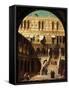 The Giants' Steps, Venice, 1765-Canaletto-Framed Stretched Canvas