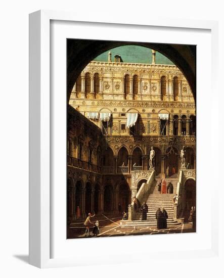 The Giants' Steps, Venice, 1765-Canaletto-Framed Giclee Print