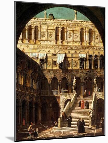 The Giants' Steps, Venice, 1765-Canaletto-Mounted Giclee Print