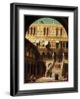 The Giants' Steps, Venice, 1765-Canaletto-Framed Giclee Print