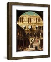 The Giants' Steps, Venice, 1765-Canaletto-Framed Giclee Print