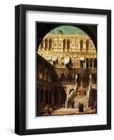 The Giants' Steps, Venice, 1765-Canaletto-Framed Premium Giclee Print