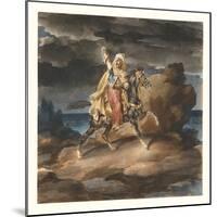 The Giaour (A Turkish Tale) C.1822–23 (W/C over Graphite)-Theodore Gericault-Mounted Giclee Print