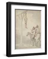 The Gibbet-Thomas Rowlandson-Framed Giclee Print