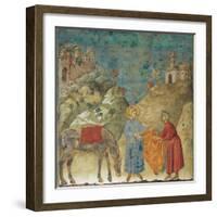 The Gift of the Mantle-Giotto di Bondone-Framed Giclee Print